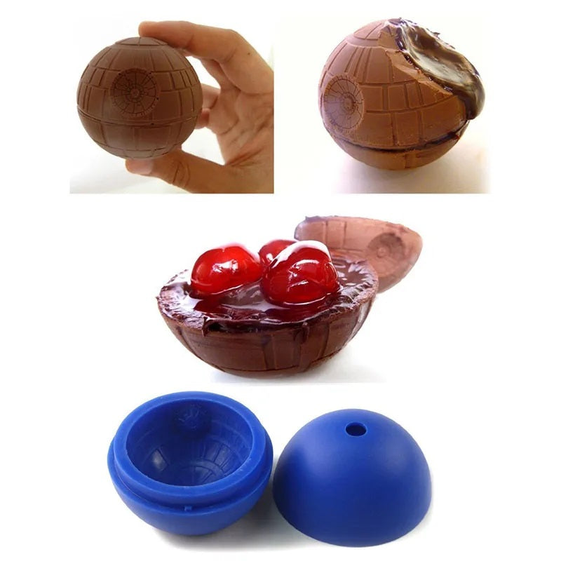 Death Star Ice Mold Ice Tray Cylinder Sphere Ice Large Round Ice Cube Ball Bar Utensils
