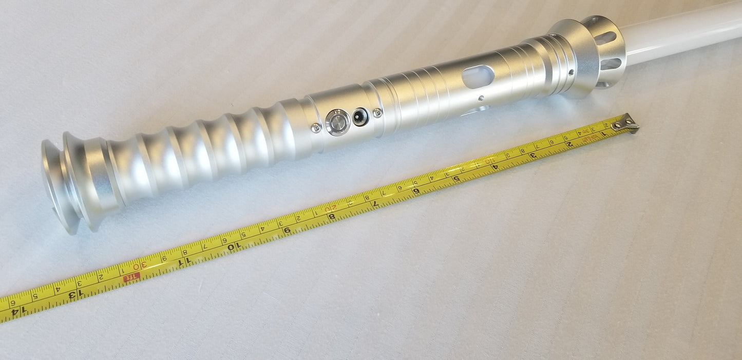 Color Change Lightsaber 16 Sound Bluetooth Light Saber Durable Dueling Saber Silver Hilt RGB Star Wars Gift Bossaber "Legion Saber"