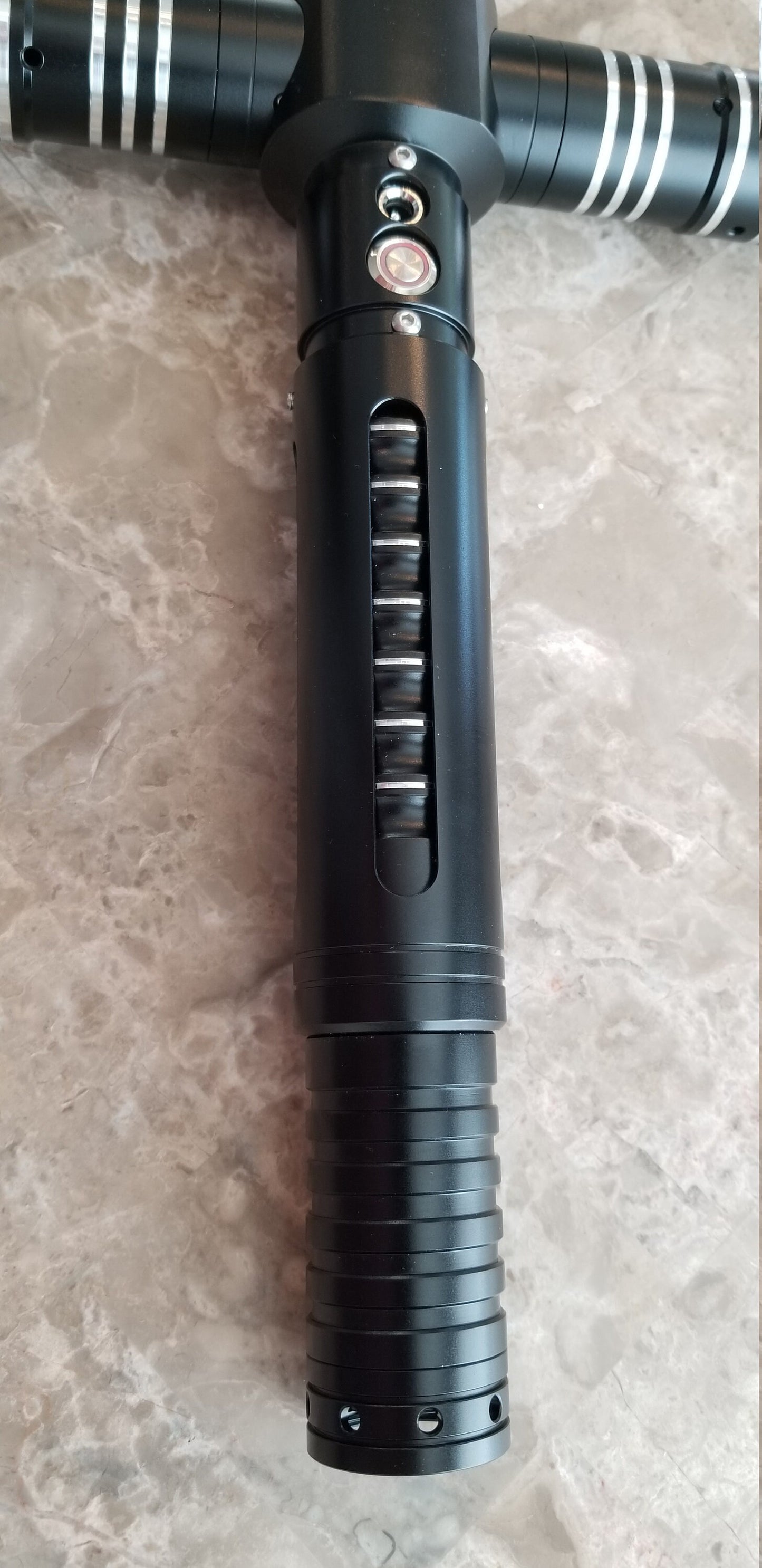 Color Changing Cross Lightsaber with Sound – Extremely Durable, Attractive Hilt, Aluminum, Forked Shaped Emitter, RGB, Star Wars Bossaber