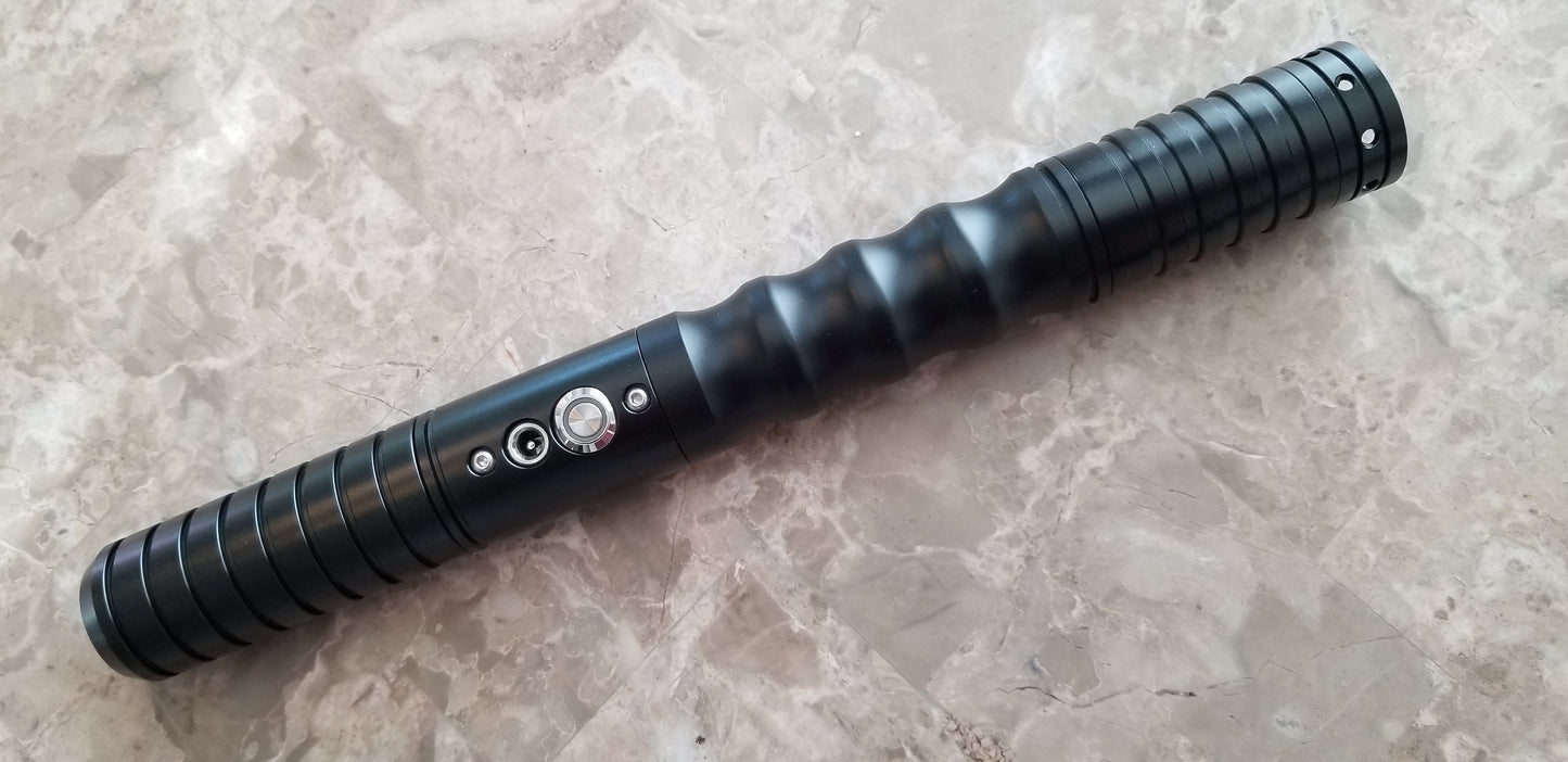 Lightsaber 16 Sound Color Change Durable Dueling Saber Attractive Black Hilt Bluetooth RGB Star Wars Gift Bossaber "The Protector"