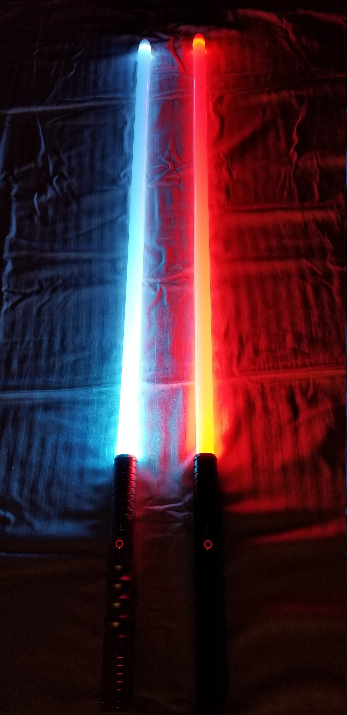 Lightsaber 16 Sound Color Change Durable Dueling Saber Attractive Black Hilt Bluetooth RGB Star Wars Gift Bossaber "The Protector"