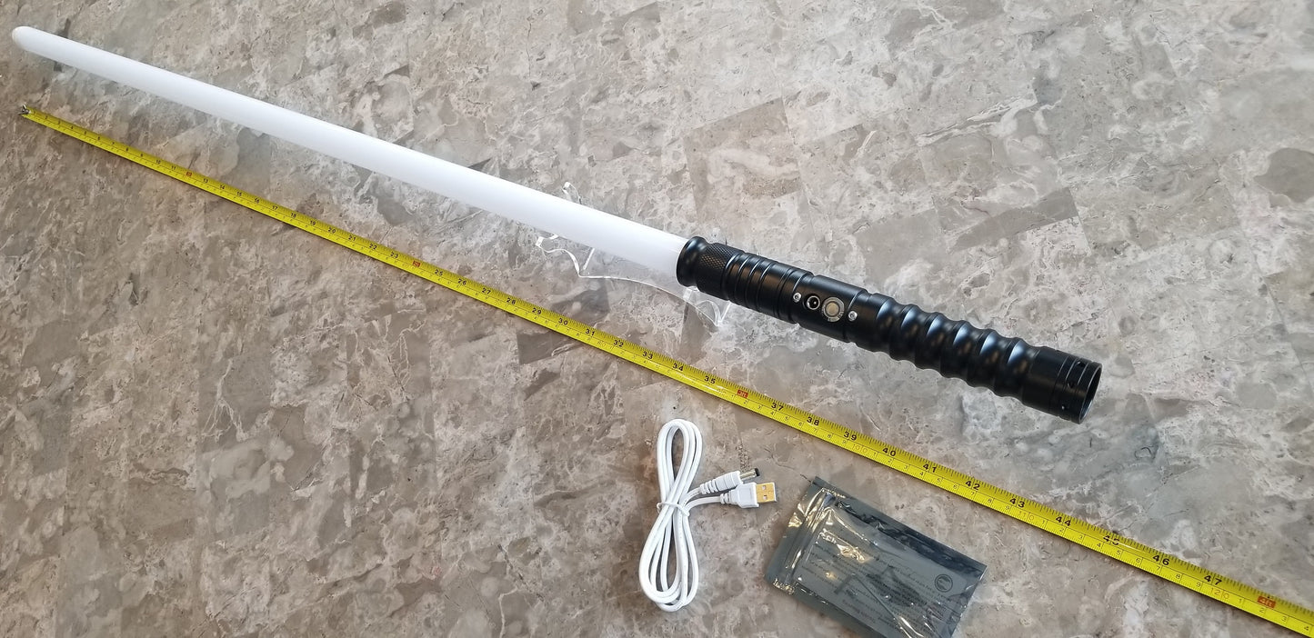 Lightsaber Color Change 16 Sound Light Saber Bluetooth Durable Dueling Saber Black Hilt Jedi Sith RGB Star Wars Gift Bossaber "Agent Saber"