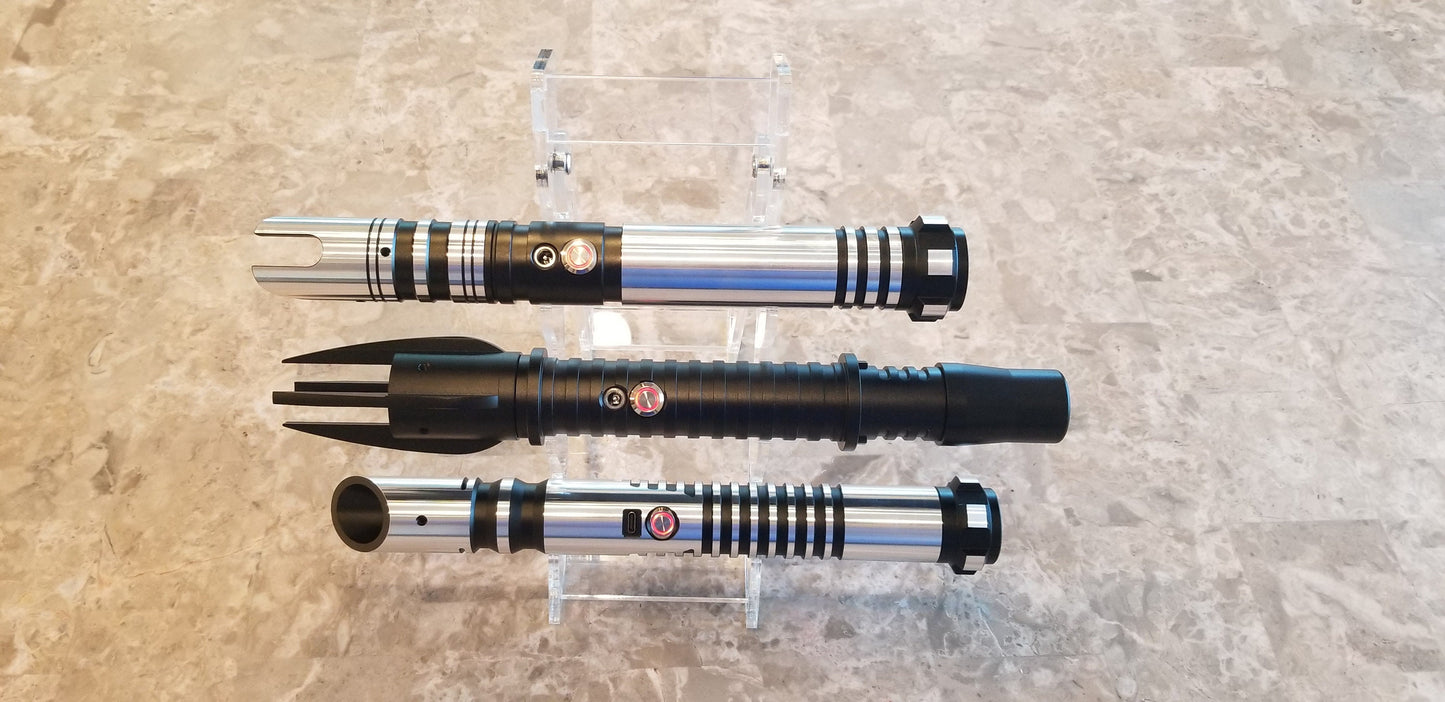 Lightsaber Display Stand Acrylic Lightsaber Stand Holder Extremely Durable Light Saber Rack Holds 3 Sabers Star Wars Bossaber