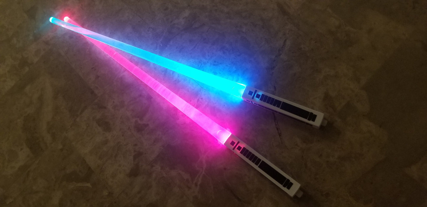 Chop Sticks Lightsaber Color Change Chop Sticks Light up 9 Colors in one Light saber Choose Light Side or Dark Side Star Wars Gift Bossaber