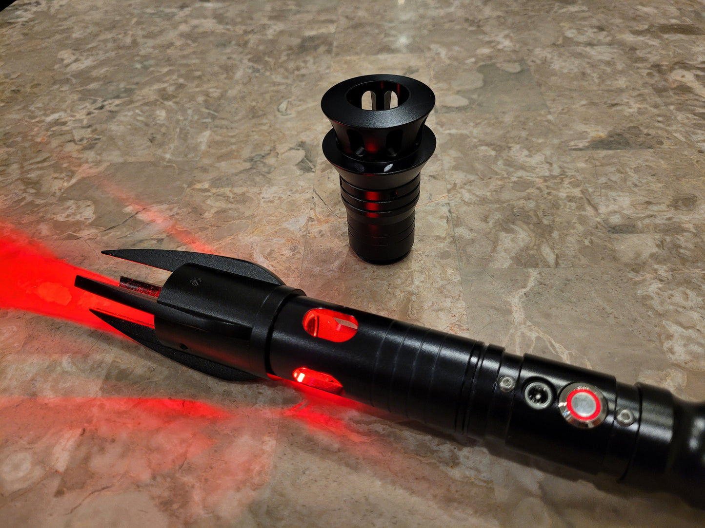 Lightsaber Part Forked Emitter Saber Part Light Saber Add On Sith Jedi Dark Side Light Side Custom Lightsaber Part Star Wars Bossaber
