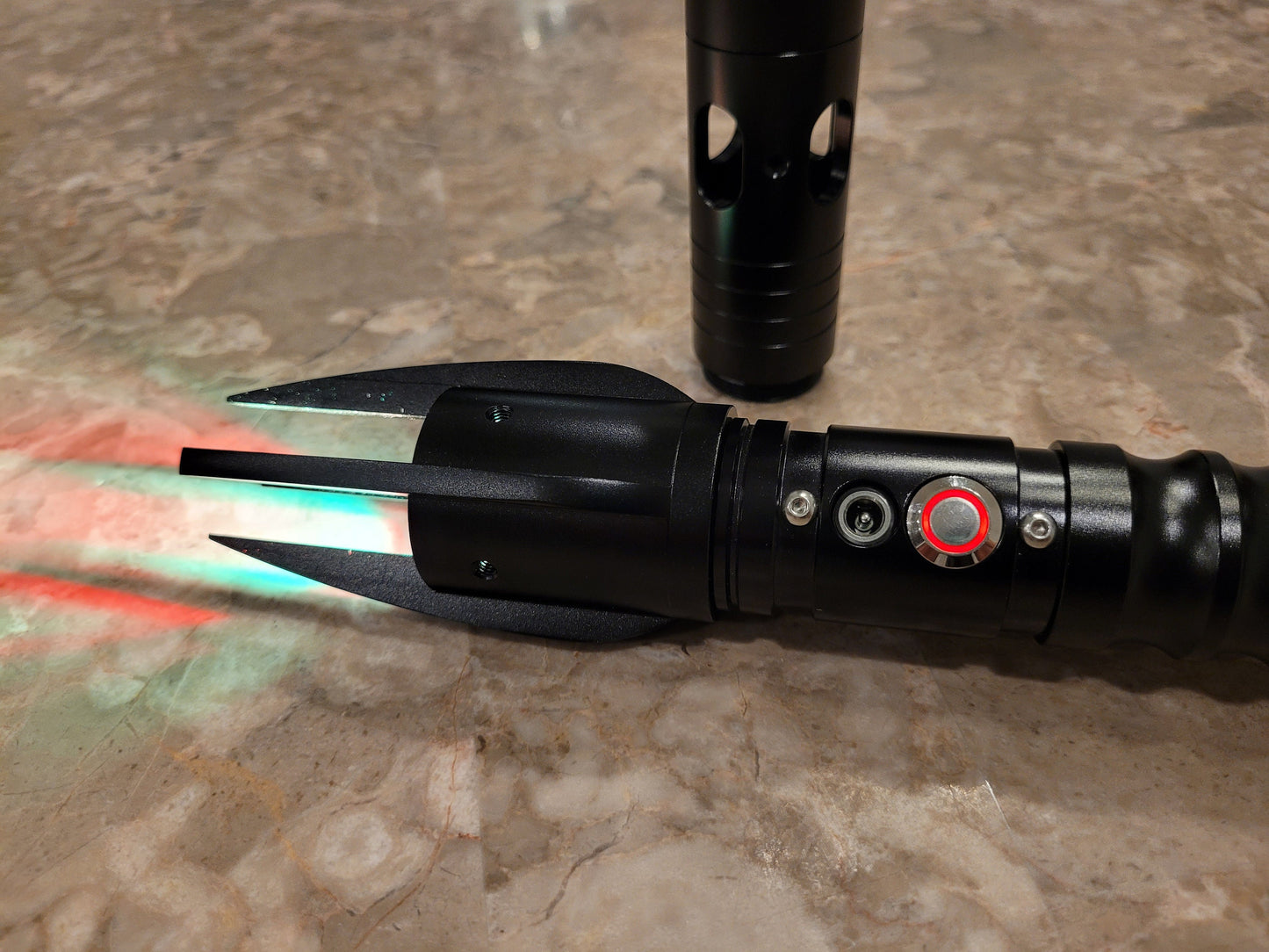 Lightsaber Part Forked Emitter Saber Part Light Saber Add On Sith Jedi Dark Side Light Side Custom Lightsaber Part Star Wars Bossaber