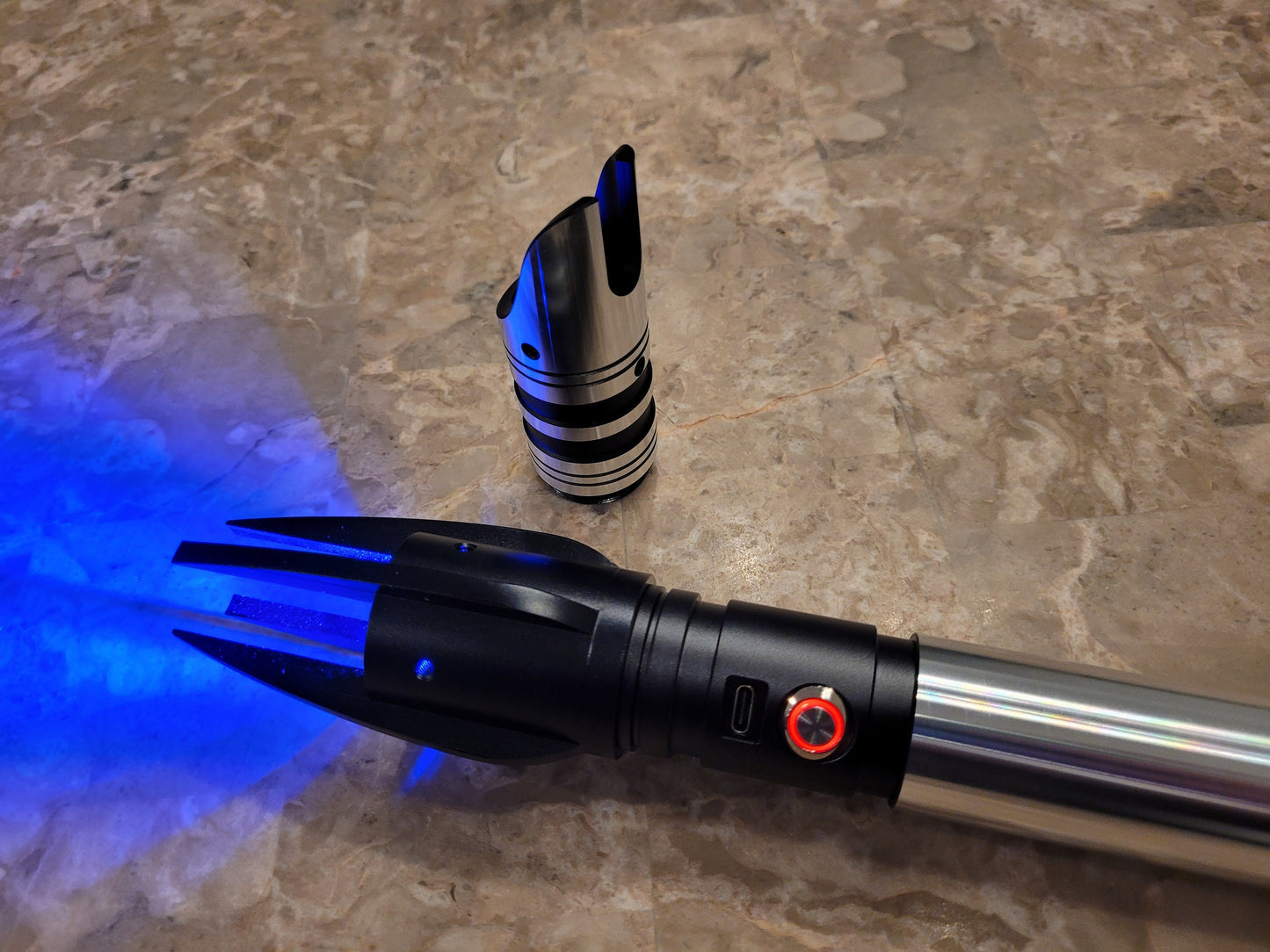 Lightsaber Part Forked Emitter Saber Part Light Saber Add On Sith Jedi Dark Side Light Side Custom Lightsaber Part Star Wars Bossaber