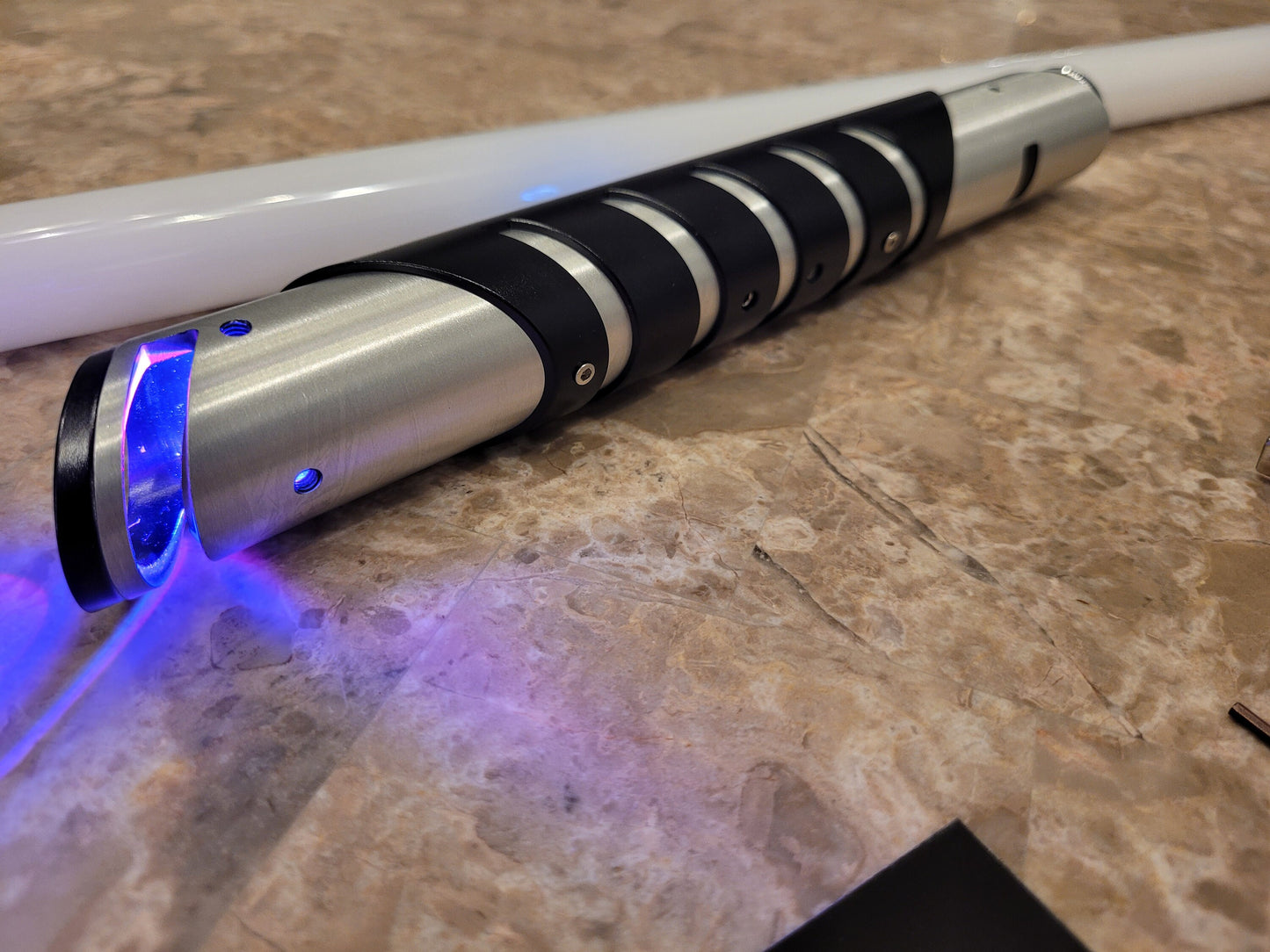 Color Changing Lightsaber with Sound – "Elite Saber" Extremely Durable, Aluminum Hilt, Rounded Shaped Emitter, RGB, Star Wars Bossaber