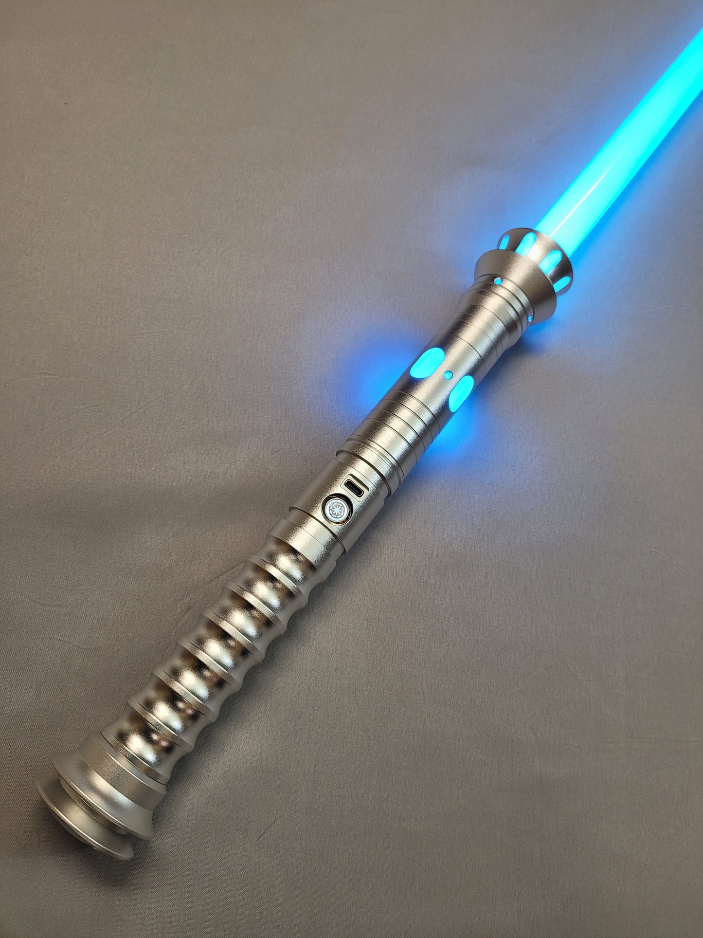 Color Change Lightsaber 16 Sound Bluetooth Light Saber Durable Dueling Saber Silver Hilt RGB Star Wars Gift Bossaber "Legion Saber"