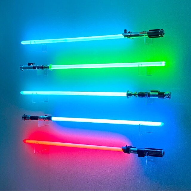 Lightsaber Wall Display Saber Wall Mount Acrylic Light saber Stand Holder Extremely Durable Jedi Sith Star Wars Gift Bossaber