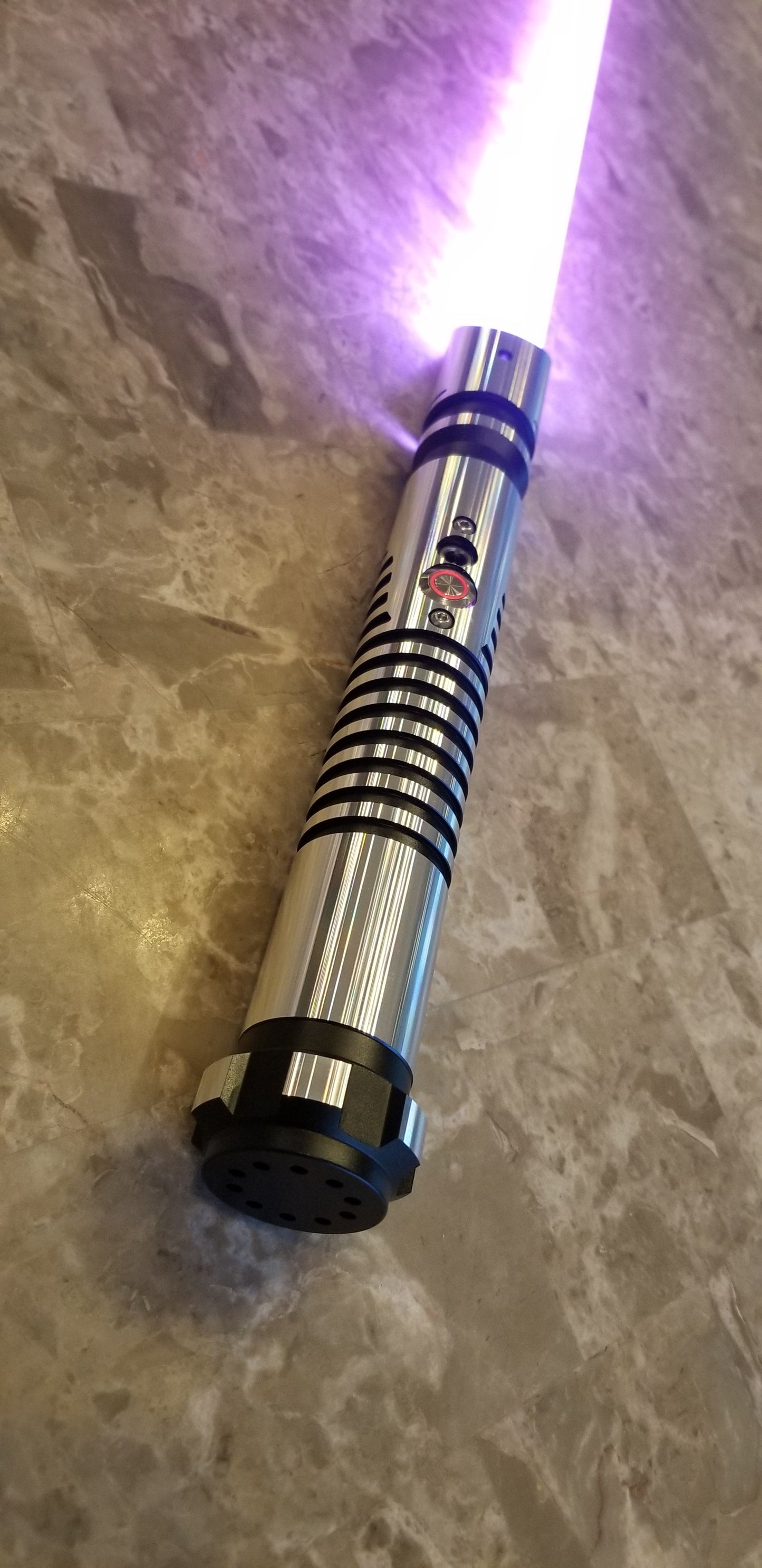 Color Changing Lightsaber with Sound The Fanuc Saber – Extremely Durable, Attractive Aluminum Hilt, Rounded Shaped Emitter, RGB, Star Wars Bossaber