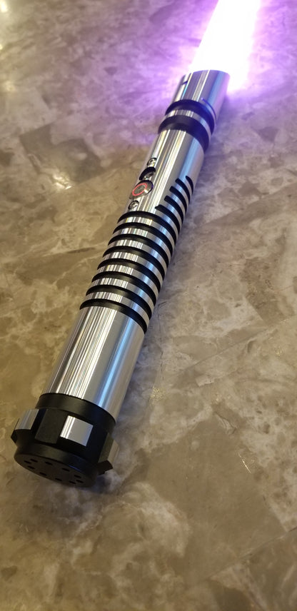 Color Changing Lightsaber with Sound The Fanuc Saber – Extremely Durable, Attractive Aluminum Hilt, Rounded Shaped Emitter, RGB, Star Wars Bossaber