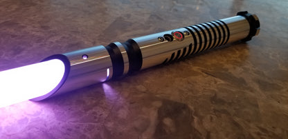 Color Changing Lightsaber with Sound The Fanuc Saber – Extremely Durable, Attractive Aluminum Hilt, Rounded Shaped Emitter, RGB, Star Wars Bossaber