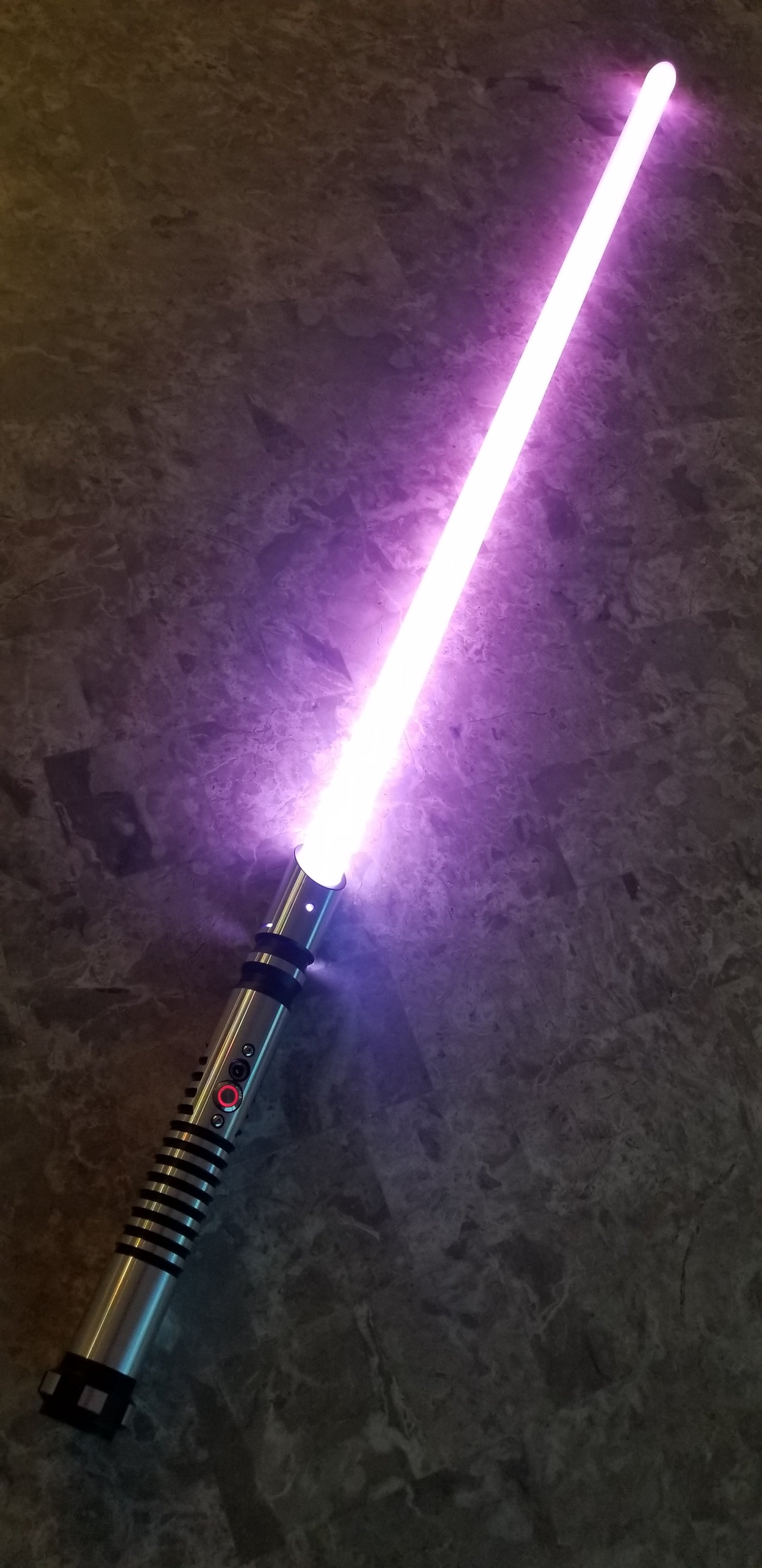 Color Changing Lightsaber with Sound The Fanuc Saber – Extremely Durable, Attractive Aluminum Hilt, Rounded Shaped Emitter, RGB, Star Wars Bossaber