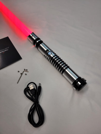 Color Changing Lightsaber with Sound The Fanuc Saber – Extremely Durable, Attractive Aluminum Hilt, Rounded Shaped Emitter, RGB, Star Wars Bossaber