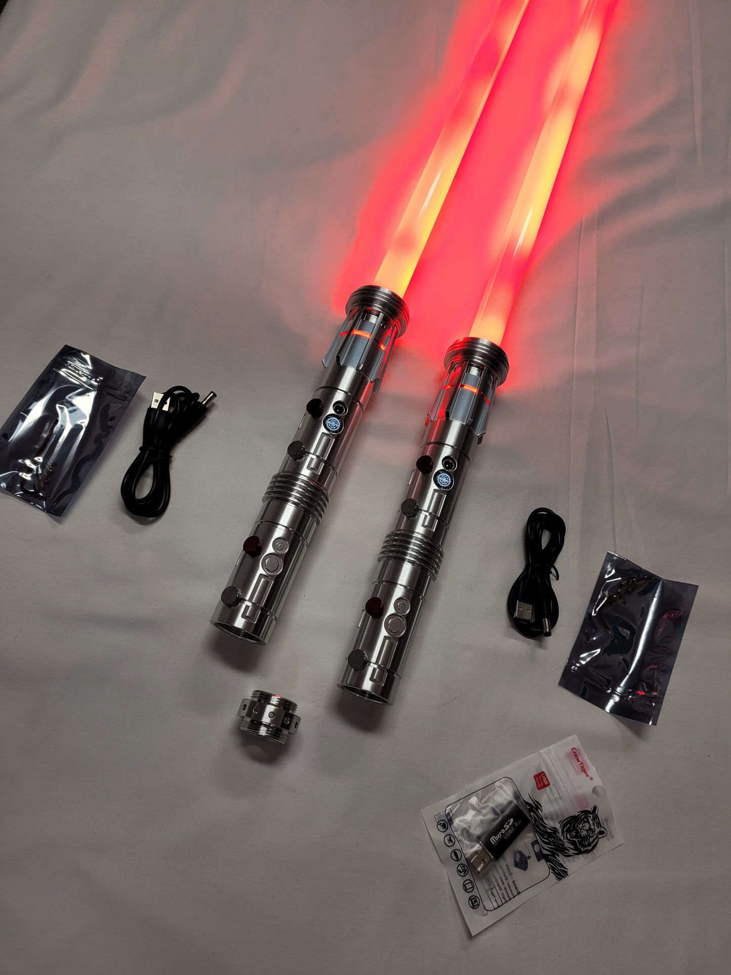 Lightsaber Darth Maul FX Heavy Dueling Infinite Color Change 16 Sound RGB Bluetooth