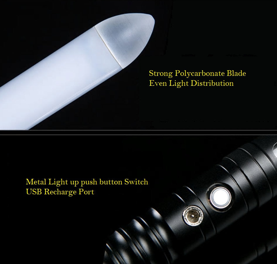 Bossaber Color Changing Lightsaber With 16 Sound Effects And Bluetooth - Durable Dueling Light Saber, Star Wars Inspired, Obi-Wan Style