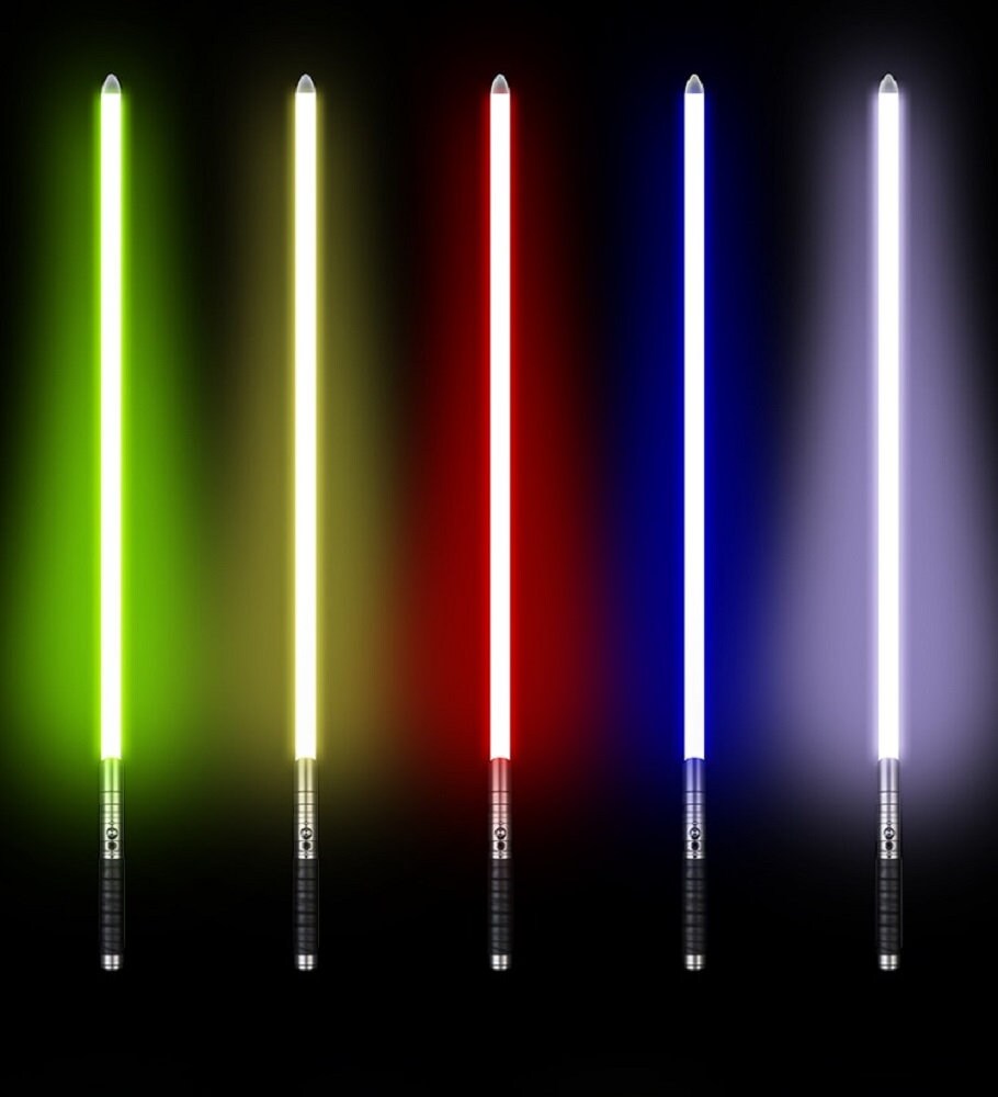 Lightsaber 16 Sound Color Change Durable Dueling Attractive Silver Hilt Bluetooth Connectivity RGB Star Wars Gift Bossaber "The Protector"