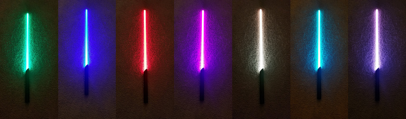 Lightsaber Lamp Color Change Lightsaber RGB Lamp Light wall Plug USB Light Saber Aluminum Hilt 7 Colors Star Wars Gift Bossaber "The Raver"