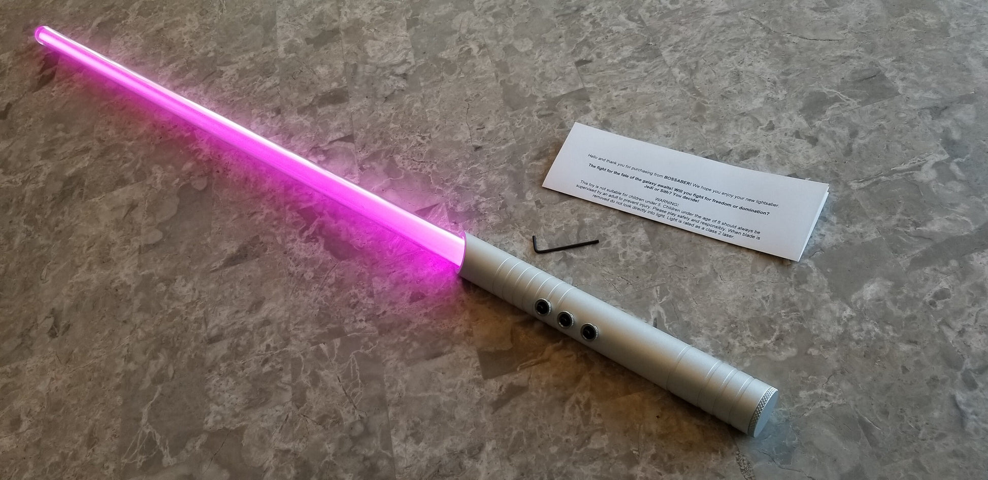 Light Saber Color Change Lightsaber RGB "The Raver" Durable Light Saber Buy 2 and receive free coupling adapter Star Wars Gift Bossaber