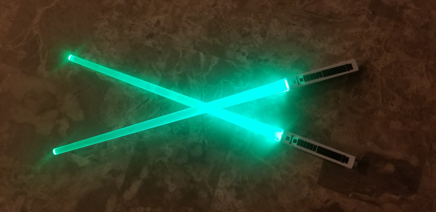 Chop Sticks Lightsaber Color Change Chop Sticks Light up 9 Colors in one Light saber Choose Light Side or Dark Side Star Wars Gift Bossaber