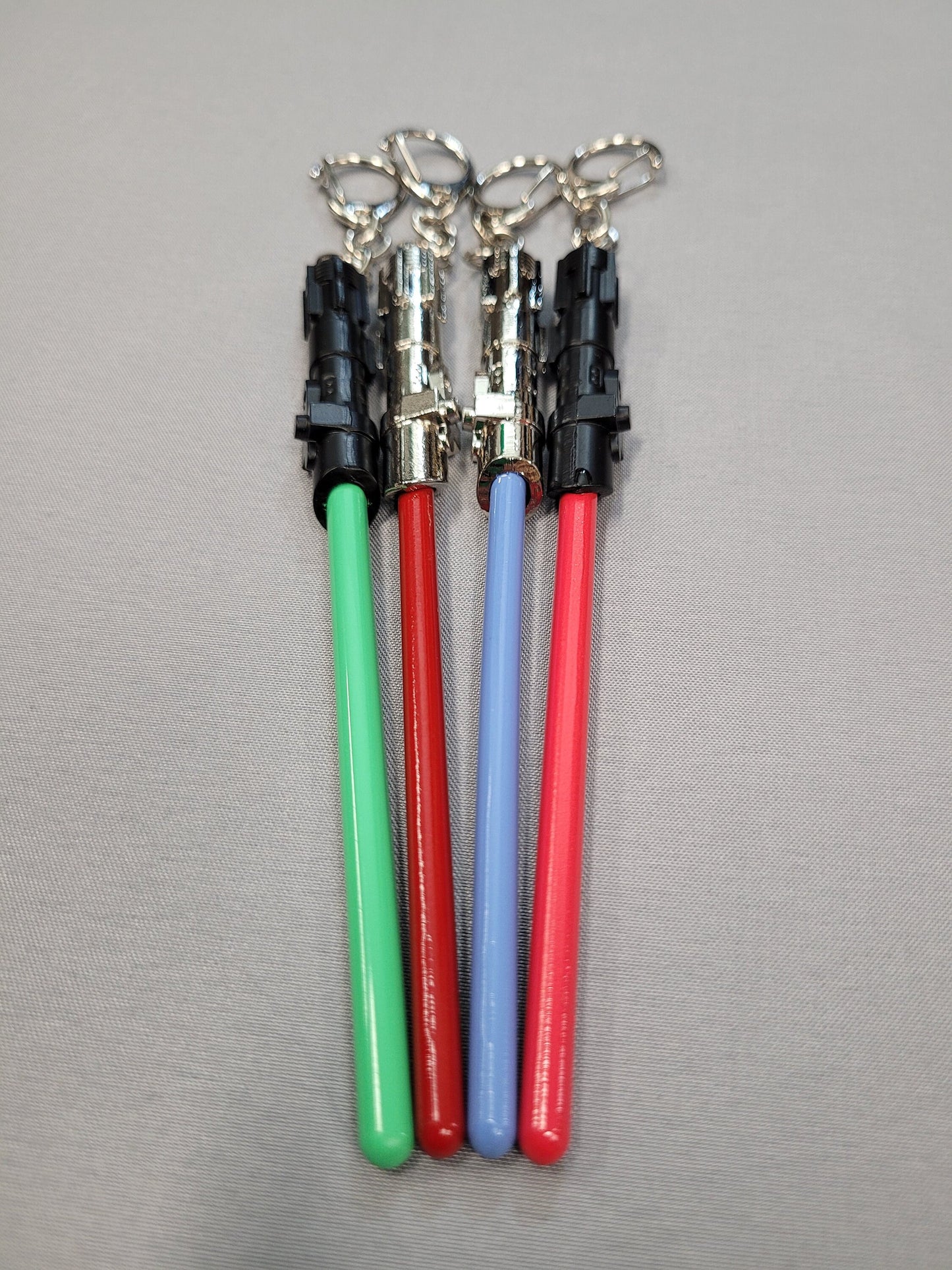 Lightsaber Key Chain Red Green Blue Black Silver Solid Jedi Sith Metal Keychain Star Wars Gift Bossaber