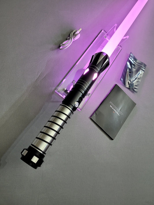 Lightsaber with Sound – "The Quinn" All Colors, Extremely Durable, Attractive Aluminum Hilt, Bluetooth Able, RGB, Star Wars Bossaber