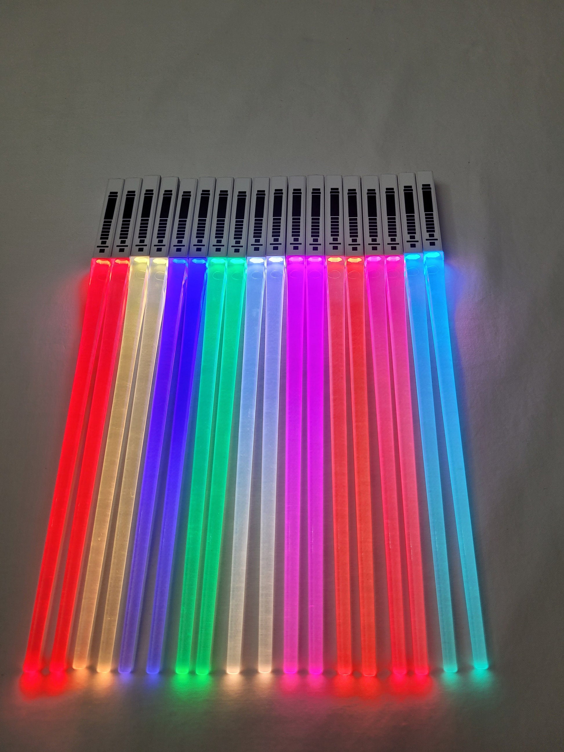 Lightsaber Chopsticks Unleash the Force at Every Meal with Light Up Saber Chopsticks in 9 Galactic Colors Choose Your Side! Jedi or Sith!