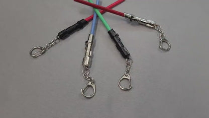Lightsaber Key Chain Red Green Blue Black Silver Solid Jedi Sith Metal Keychain Star Wars Gift Bossaber