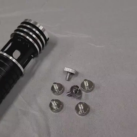 Lightsaber Silver Thumb Screw X2 Kit Replacement Lightsaber Thumb Screw Kit Extremely Durable Star Wars Bossaber